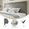 Flash Furniture King Gray Wash Herringbone Adjustable Headboard MG-97881-KHB-K-GRWSH-GG - alternate 3